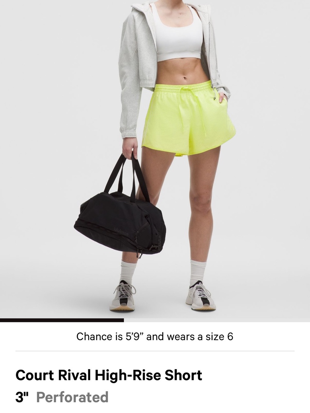 lululemon athletica Neon Yellow High-Rise Athletic Shorts